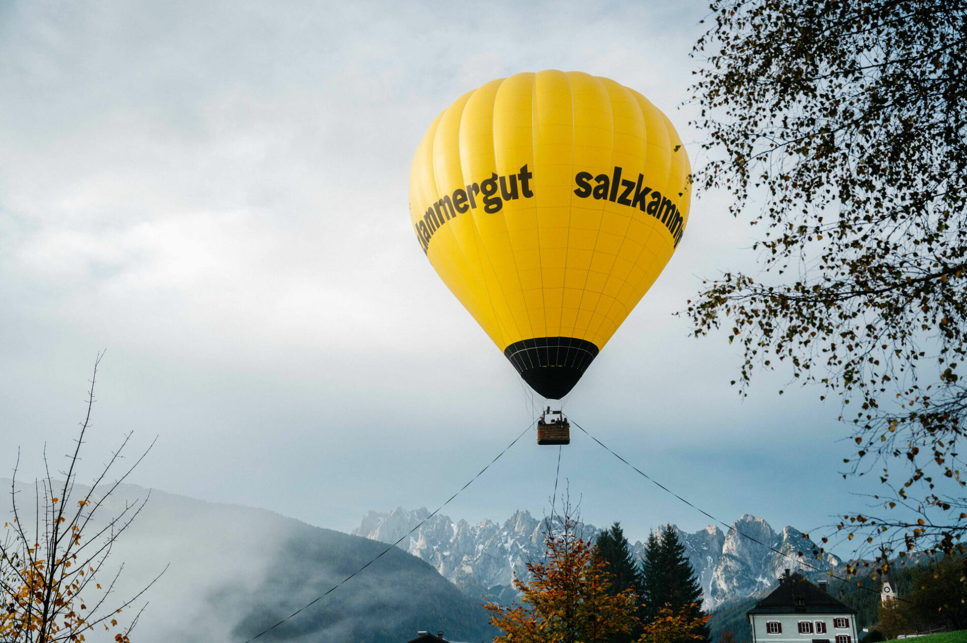 Heissluftballon salzkammergut gosaukamm foto edwin husic fotografie