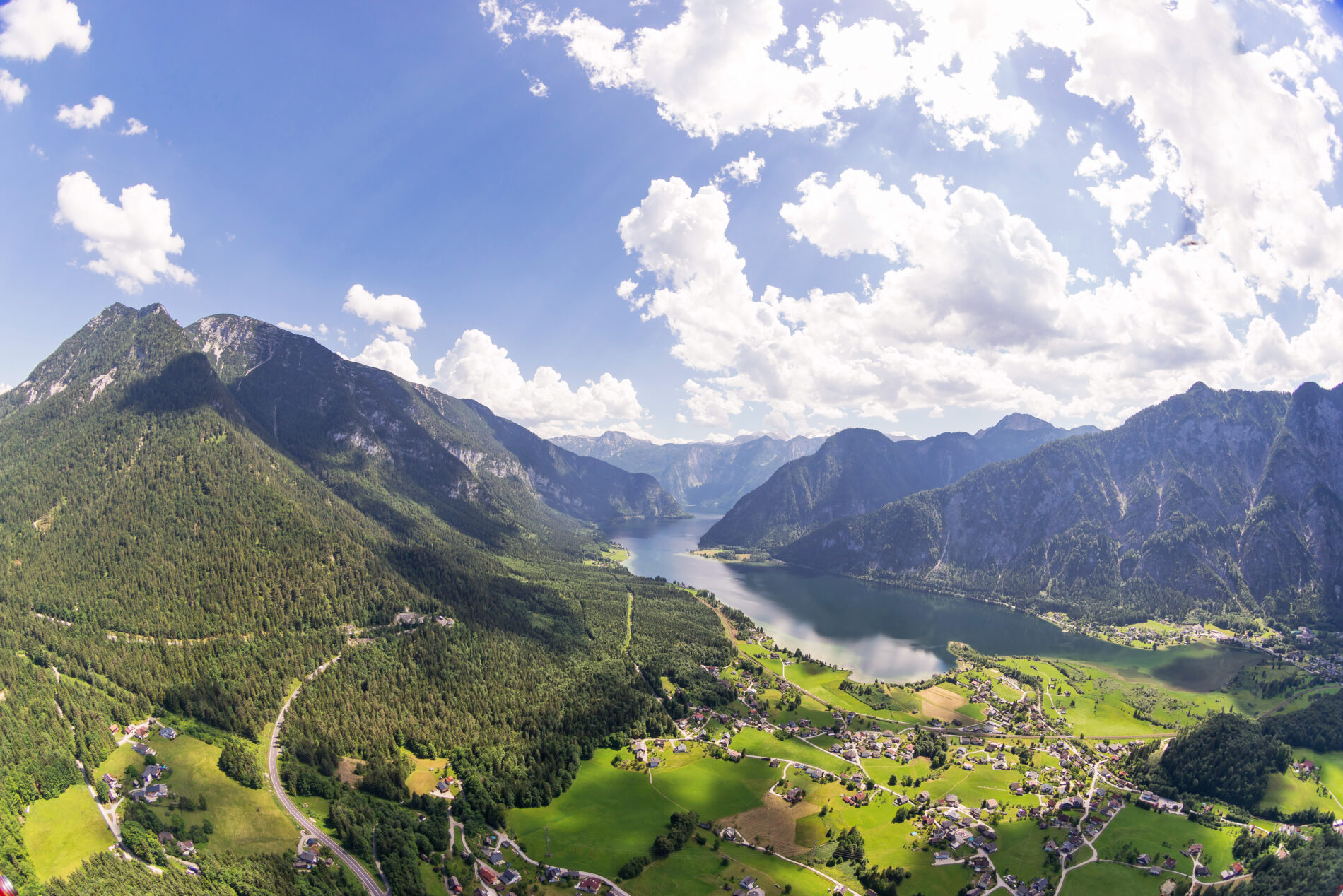 Luftaufnahme Goisern Untersee Hallstättersee Foto 360perspektiven.at